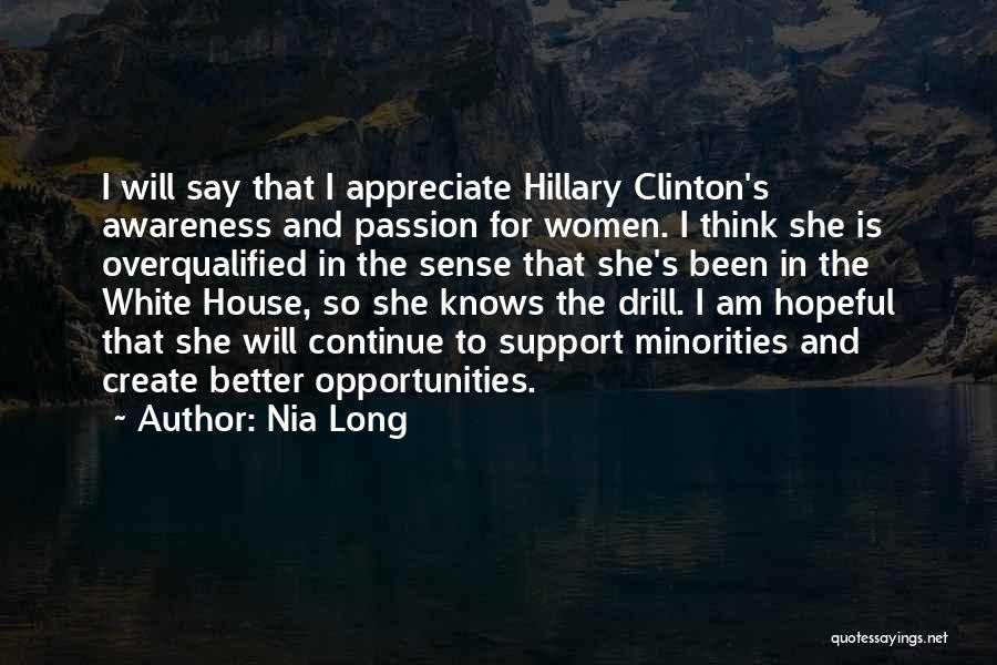 Clinton Quotes By Nia Long