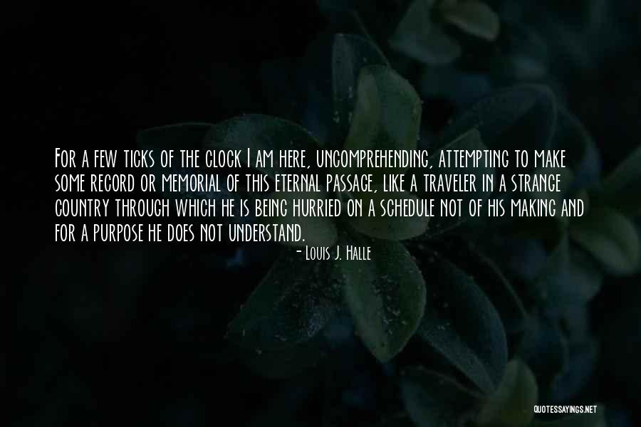 Clock Ticks Quotes By Louis J. Halle