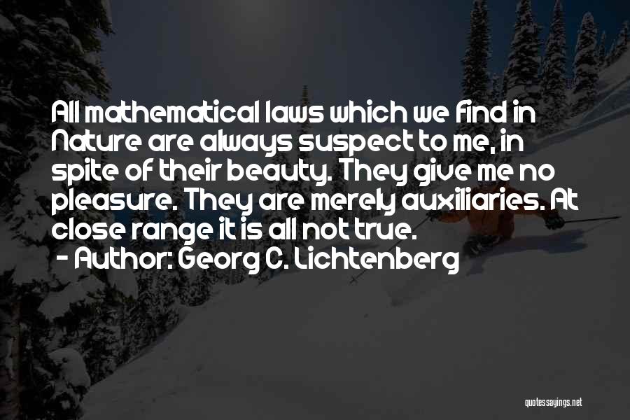 Close Range Quotes By Georg C. Lichtenberg