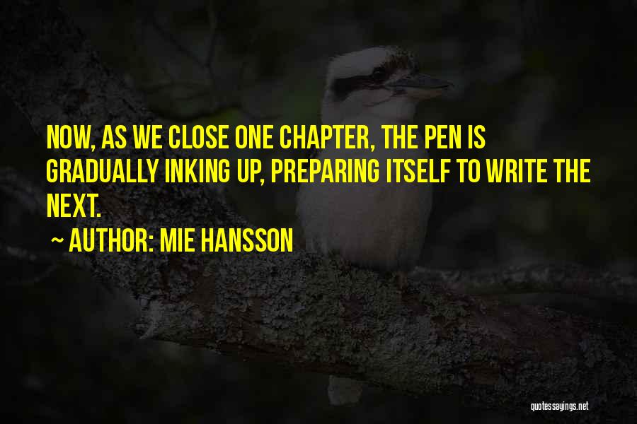 Close This Chapter Quotes By Mie Hansson