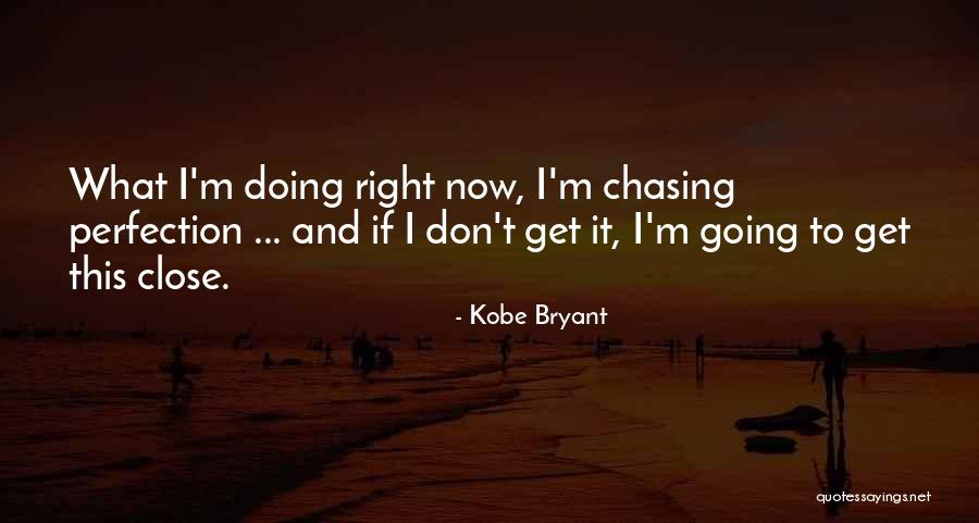 Close To Perfection Quotes By Kobe Bryant