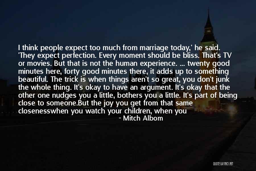 Close To Perfection Quotes By Mitch Albom