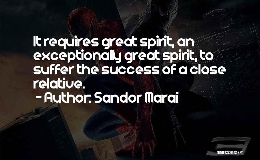 Close To Success Quotes By Sandor Marai