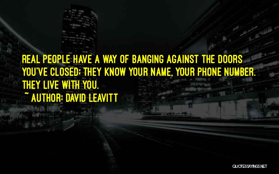 Closed Doors Quotes By David Leavitt