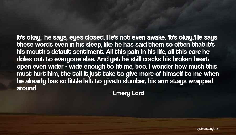 Closed Eyes Quotes By Emery Lord Closed Eyes Quotes By Emery Lord