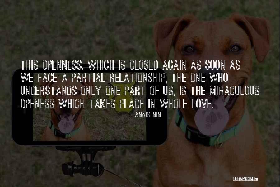 Closed Off From Love Quotes By Anais Nin