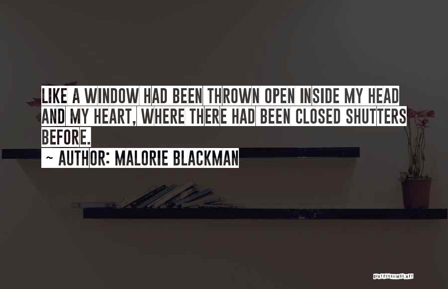 Closed Off Heart Quotes By Malorie Blackman