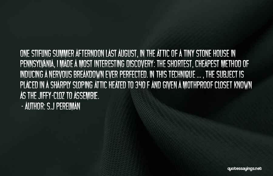 Closet Quotes By S.J Perelman