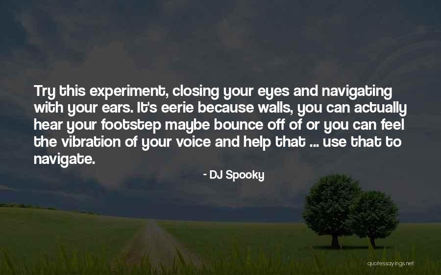 Closing Eyes Quotes By DJ Spooky