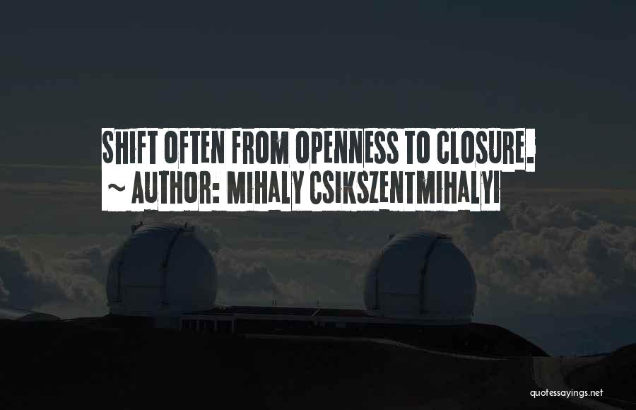 Closure Quotes By Mihaly Csikszentmihalyi