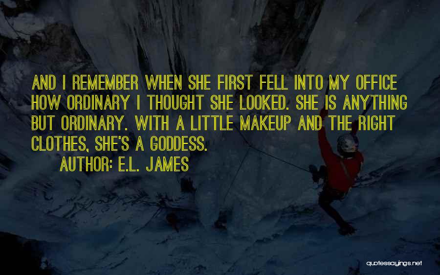 Clothes And Makeup Quotes By E.L. James