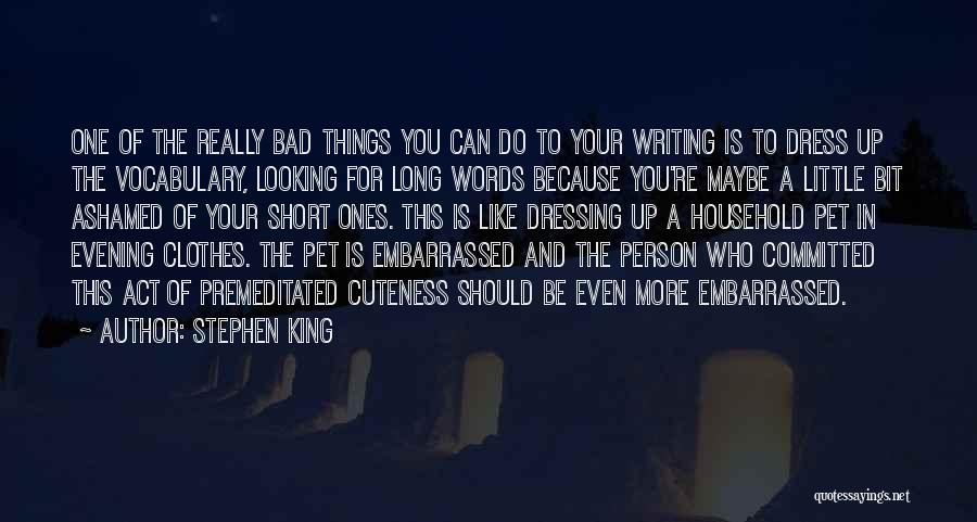 Clothes Style Quotes By Stephen King