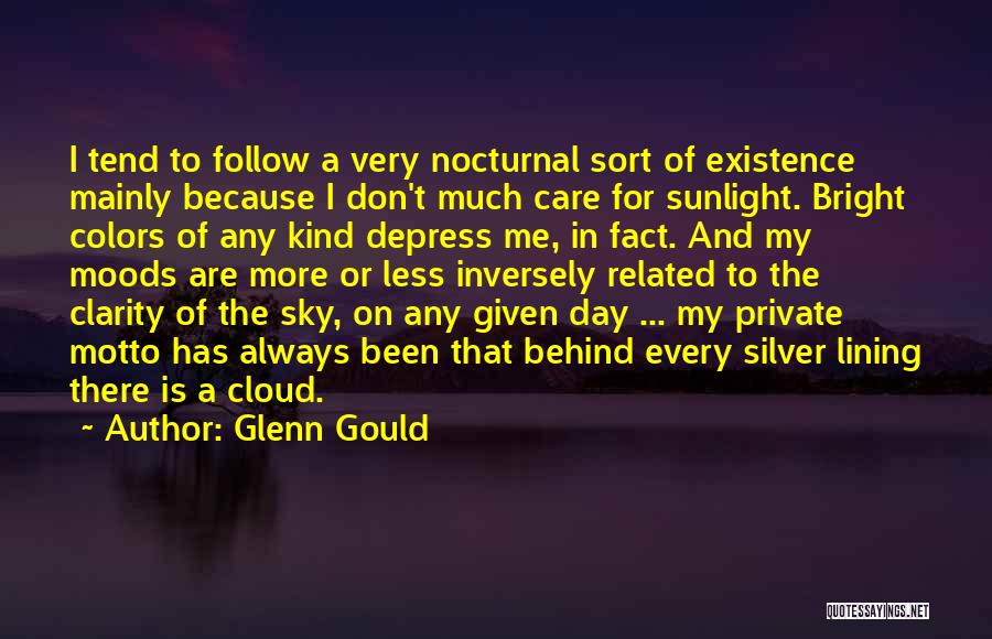 Cloud And Sky Quotes By Glenn Gould