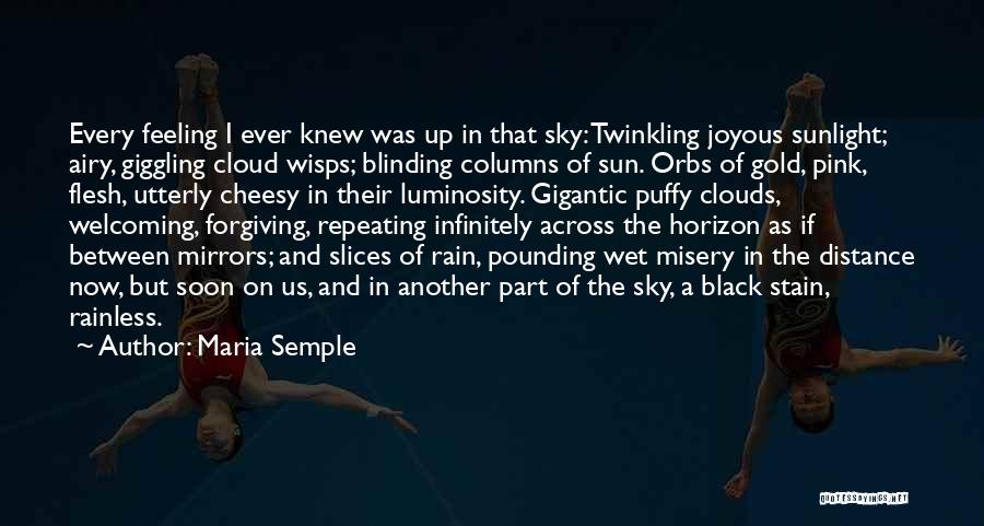 Cloud And Sky Quotes By Maria Semple