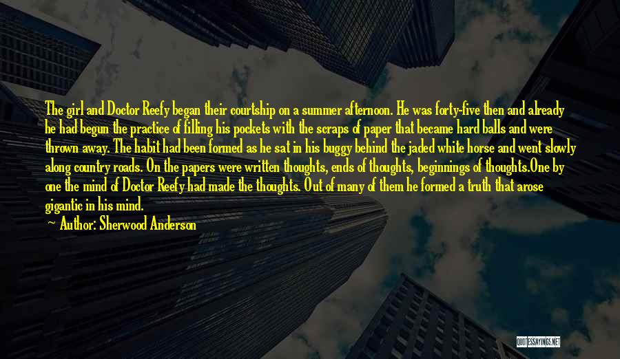 Clouded Thoughts Quotes By Sherwood Anderson