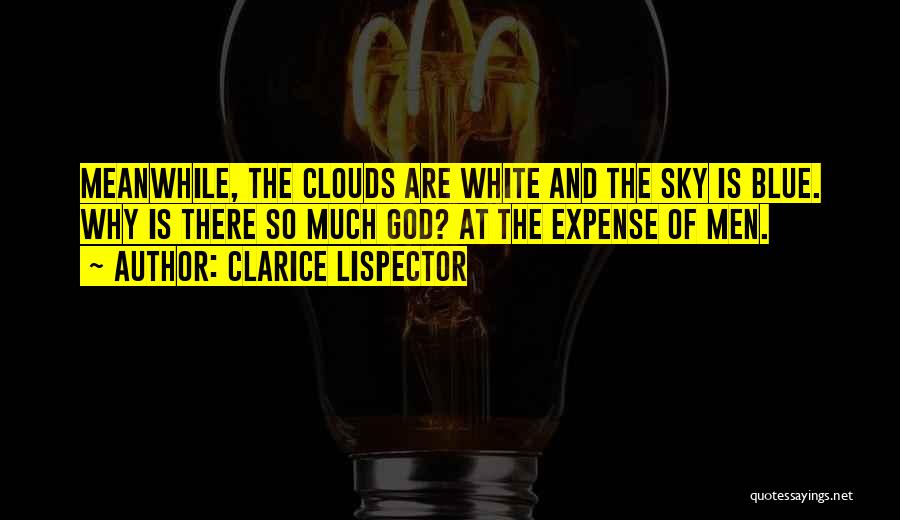 Clouds And Blue Sky Quotes By Clarice Lispector