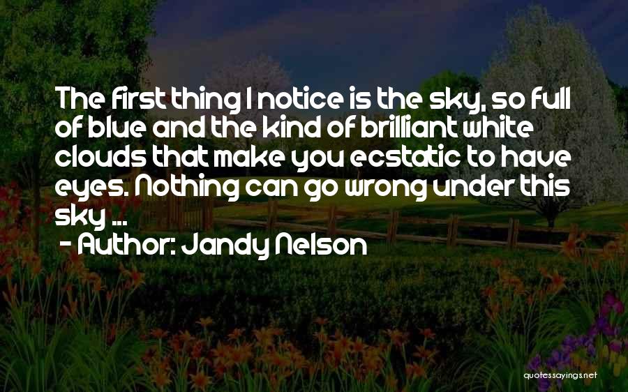 Clouds And Blue Sky Quotes By Jandy Nelson