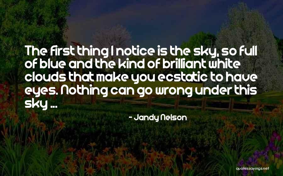 Clouds And Blue Sky Quotes By Jandy Nelson Clouds And Blue Sky Quotes By Jandy Nelson