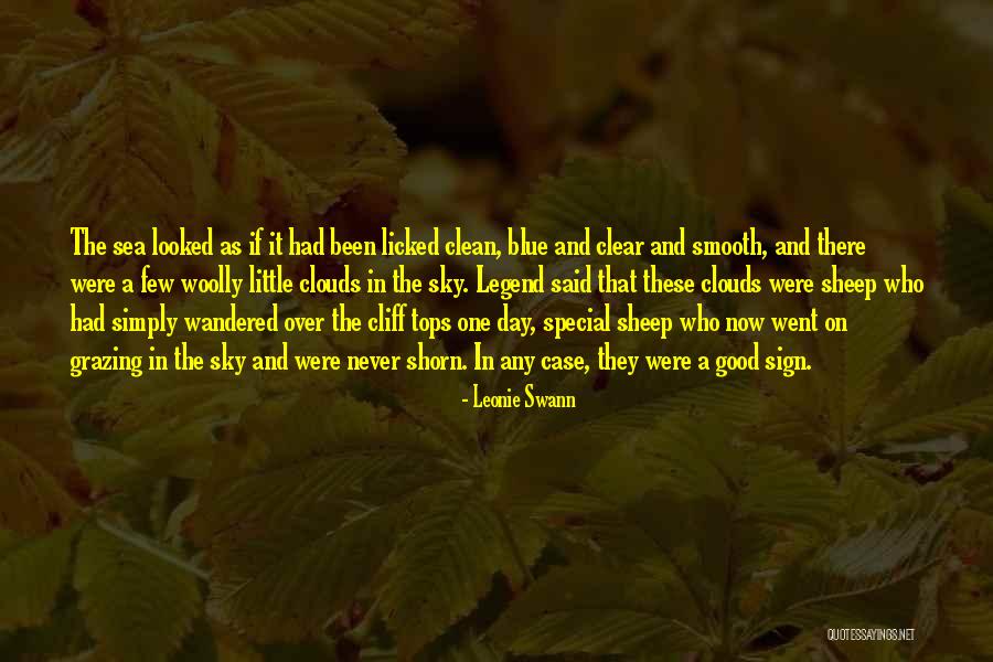 Clouds And Blue Sky Quotes By Leonie Swann Clouds And Blue Sky Quotes By Leonie Swann