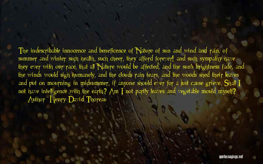 Clouds And Nature Quotes By Henry David Thoreau