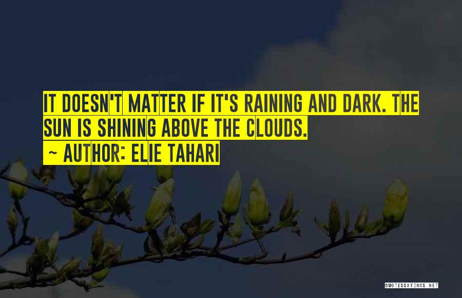 Clouds And Sun Quotes By Elie Tahari