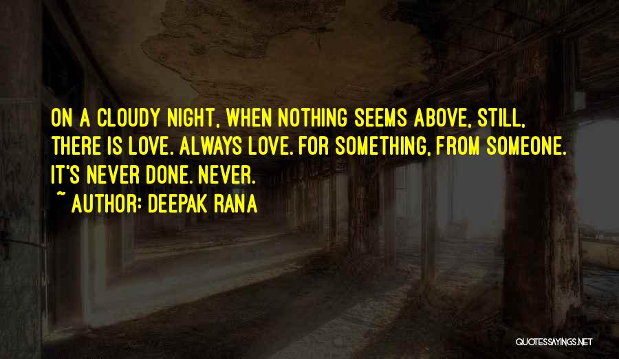 Cloudy Quotes By Deepak Rana