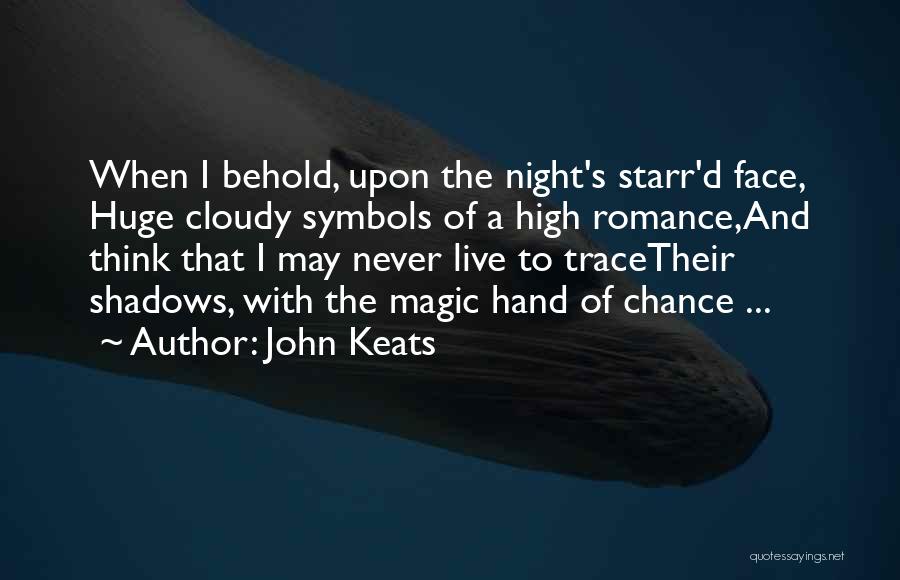 Cloudy Quotes By John Keats