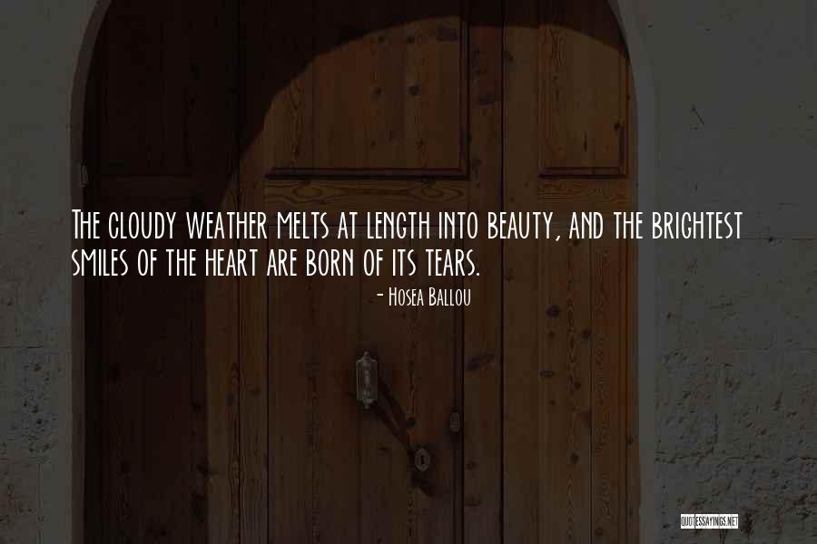 Cloudy Weather Quotes By Hosea Ballou Cloudy Weather Quotes By Hosea Ballou