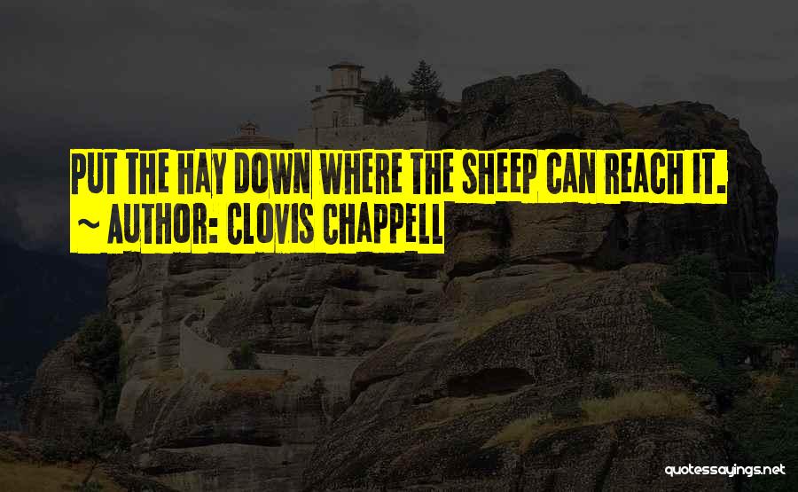 Clovis 1 Quotes By Clovis Chappell