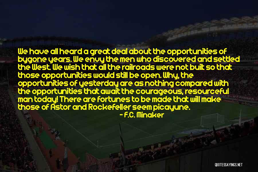 C'mon Man Quotes By F.C. Minaker C'mon Man Quotes By F.C. Minaker