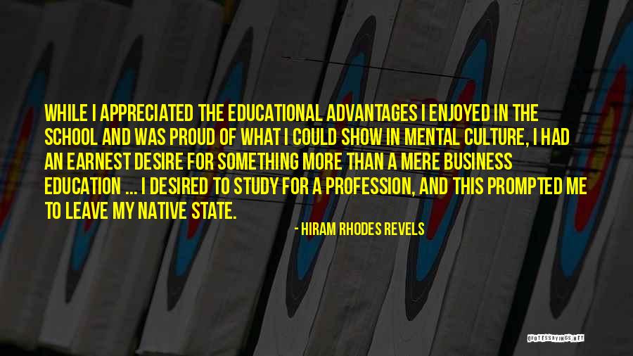 Co Education Advantages Quotes By Hiram Rhodes Revels