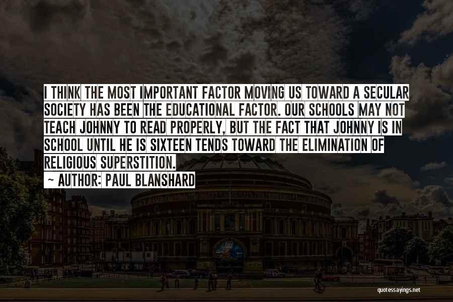 Co Educational School Quotes By Paul Blanshard