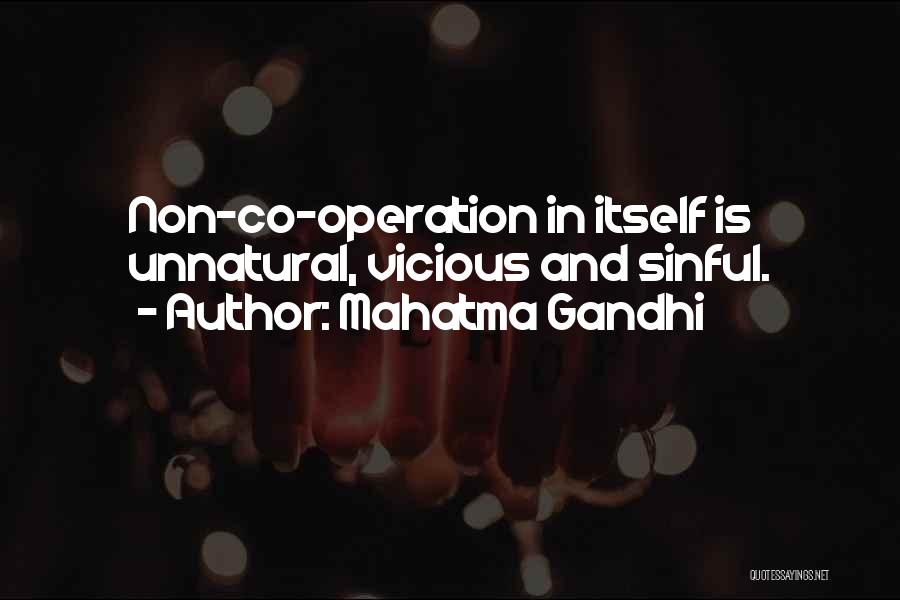 Co Operation Quotes By Mahatma Gandhi