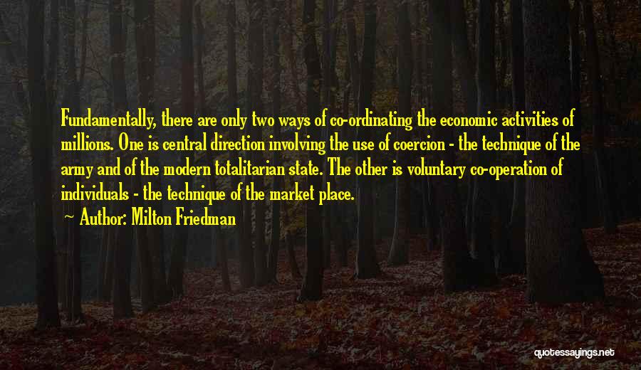 Co Operation Quotes By Milton Friedman