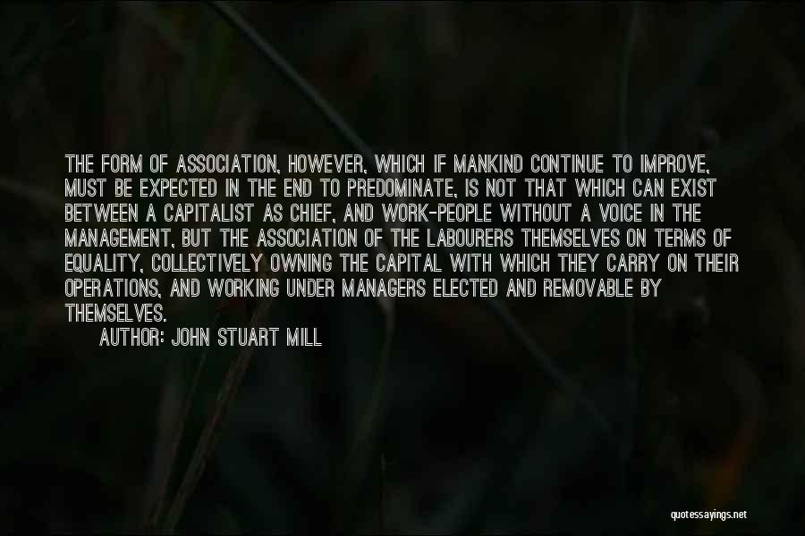 Co Operative Quotes By John Stuart Mill