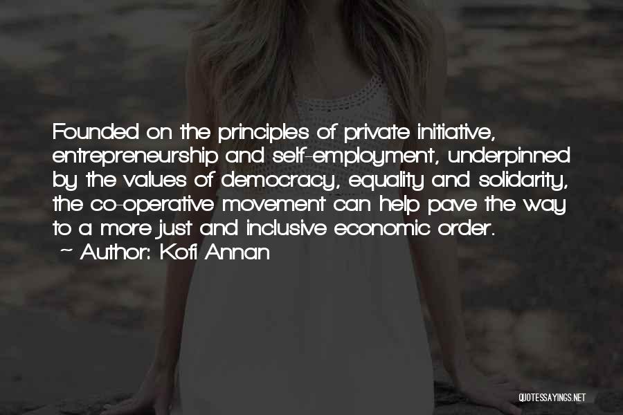 Co Operative Quotes By Kofi Annan