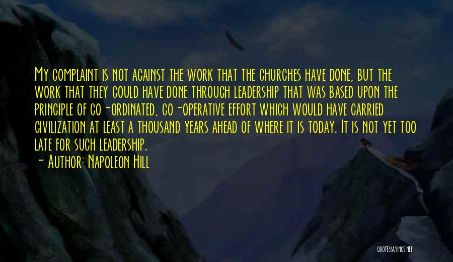 Co Operative Quotes By Napoleon Hill