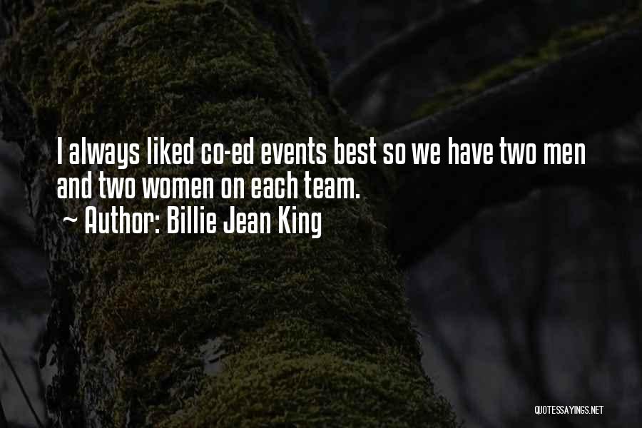 Co-ops Quotes By Billie Jean King