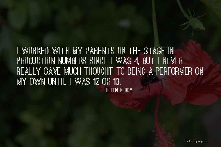 Co Production Quotes By Helen Reddy