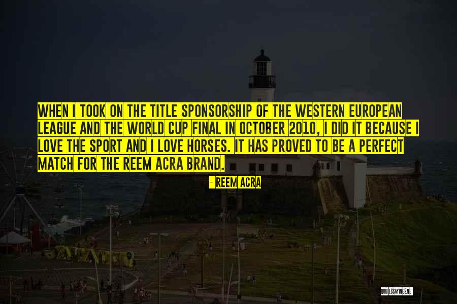 Co Sponsorship Quotes By Reem Acra Co Sponsorship Quotes By Reem Acra