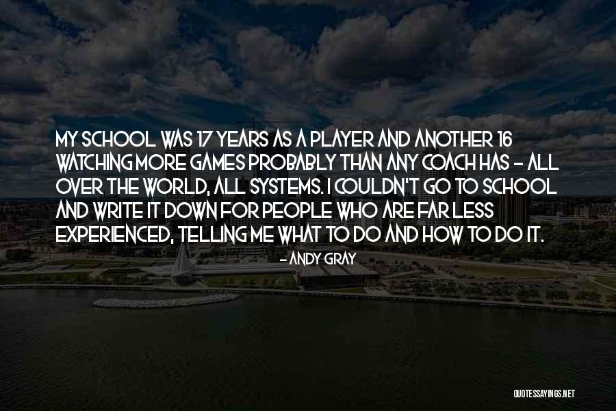 Coach And Player Quotes By Andy Gray Coach And Player Quotes By Andy Gray
