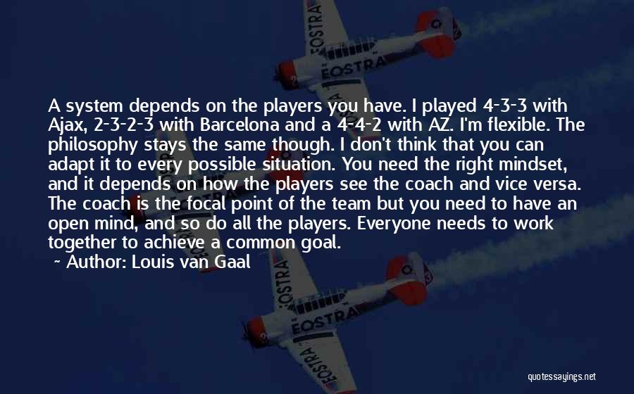 Coach Work Quotes By Louis Van Gaal