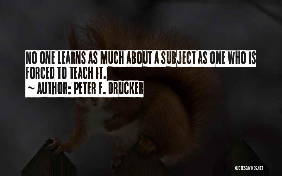 Coaching And Mentoring Quotes By Peter F. Drucker