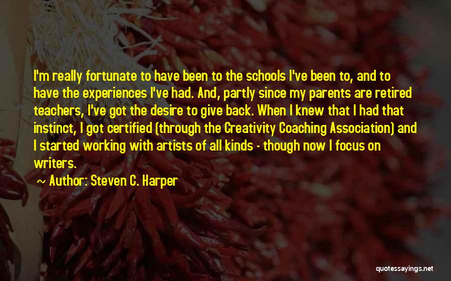 Coaching And Parents Quotes By Steven C. Harper