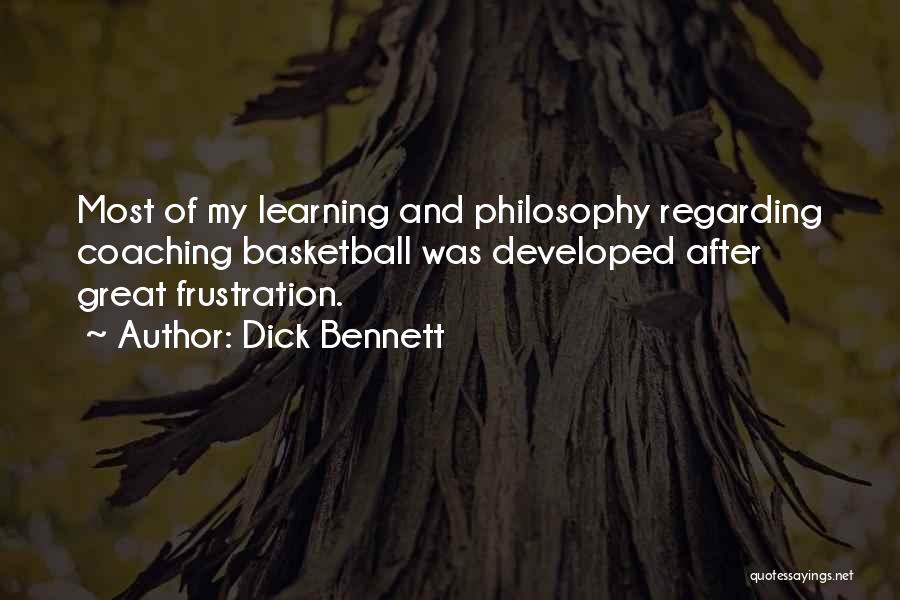 Coaching Philosophy Quotes By Dick Bennett Coaching Philosophy Quotes By Dick Bennett