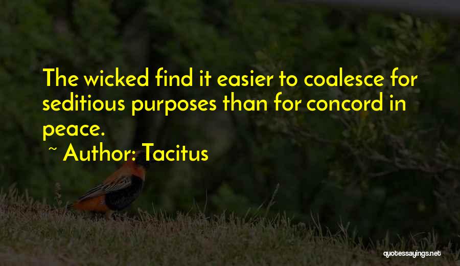 Coalesce Quotes By Tacitus