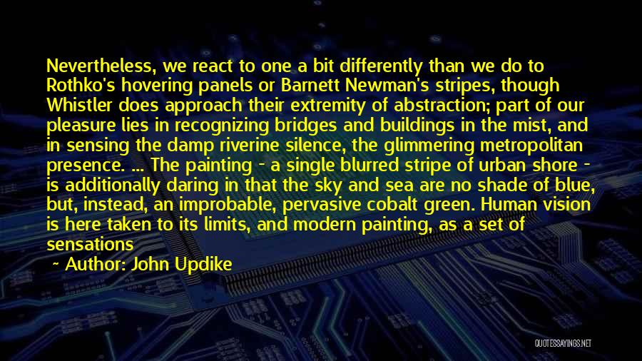 Cobalt Quotes By John Updike