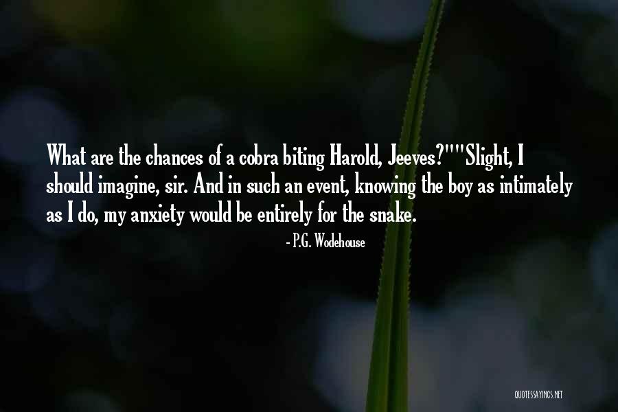 Cobra Snake Quotes By P.G. Wodehouse Cobra Snake Quotes By P.G. Wodehouse