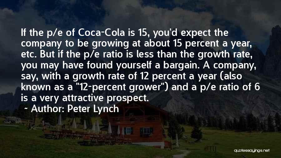 Coca Cola Company Quotes By Peter Lynch