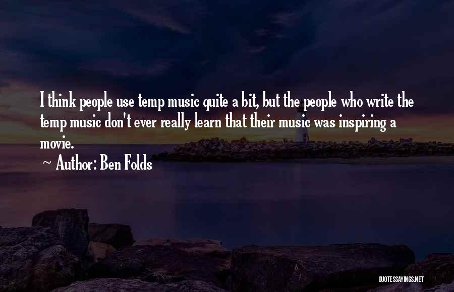 Cocida En Quotes By Ben Folds